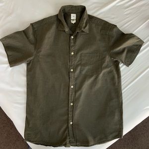 Forest Green Short Sleeve Botton Down